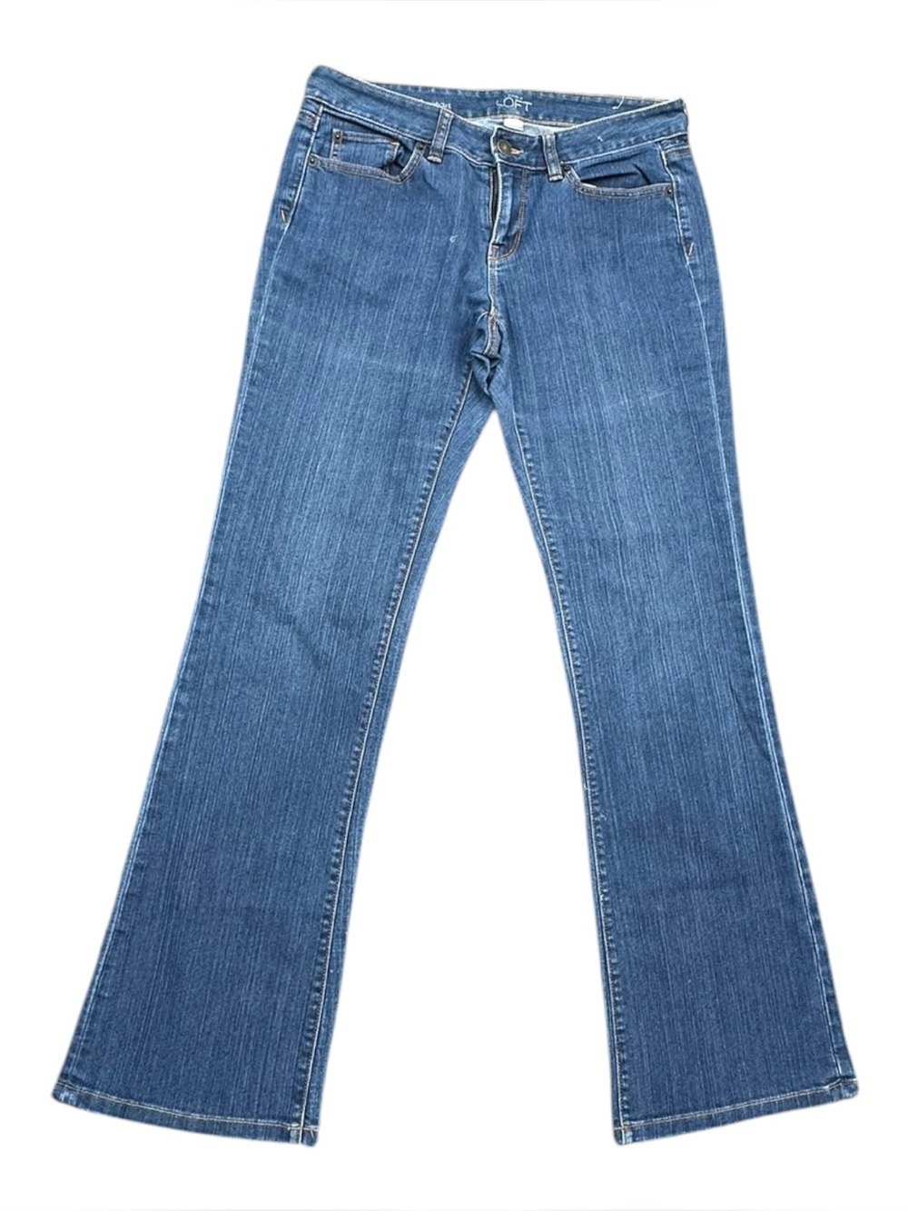 LOFT Curvy Bootcut Jeans Women’s Size 4 Medium Wash Stretch Denim